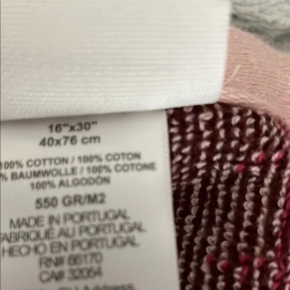 Anthropologie Floral Hand Towels - Pink and Brown - Picture 7 of 7